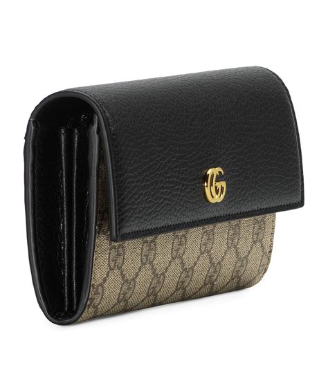 gucci marmont 2.0 leather continental wallet|Gucci Marmont wallet small.